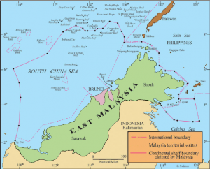 East Malaysia Map - Adapted from Haller-Trost (1998)