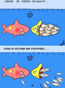 JC History Tuition Online - South China Sea Dispute Cartoon ASEAN Solidarity