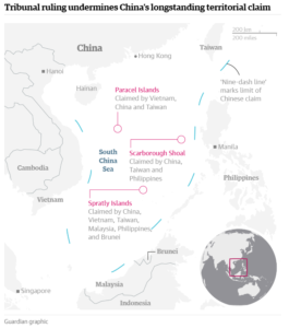Nine Dash Line - South China Sea dispute - JC History Tuition - The Guardian